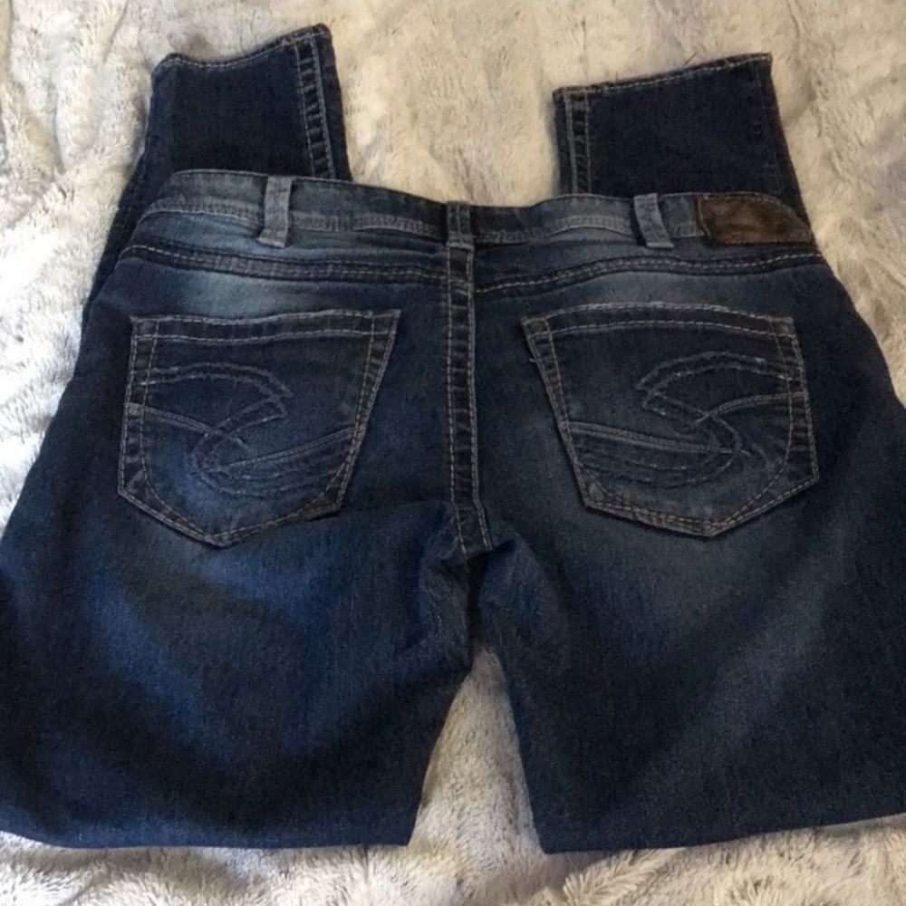 🔥 Silver Jeans Kellii Boyfriend Relaxed Skinny Sz 25